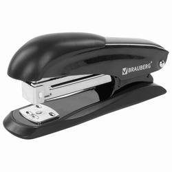 Степлер 24/6, 26/6 металлический BRAUBERG ''Office-Expert'', до 25 листов, черный, 228593