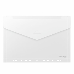 Папка-конверт с перфорацией А4, BRAUBERG ''UNIVERSAL'', КОМПЛЕКТ 10 шт., прозрачная, 0,15 мм, 273078