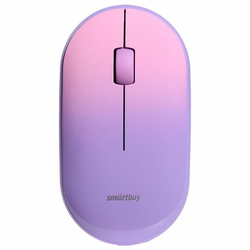 Мышь беспроводная бесшумная SMARTBUY 266AG-V, USB, 2 кнопки + 1 колесо, оптическая, фиолетовая, SBM-