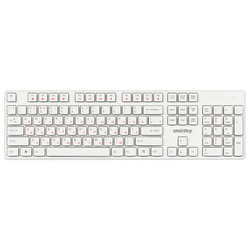 Клавиатура проводная SMARTBUY ONE 238, USB, 104 клавиши, белый, SBK-238U-W