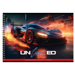 Альбом для рисования 24л., А4, на гребне BG ''Unlimited'', эконом АР4гр24 12838