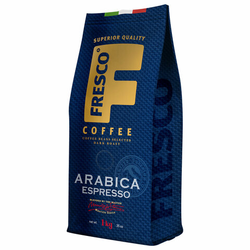 Кофе в зернах FRESCO ''Arabica Espresso'' 1 кг, арабика 100%