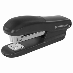 Степлер 24/6, 26/6 BRAUBERG ''SX-39'', до 25 листов, черный, 228590