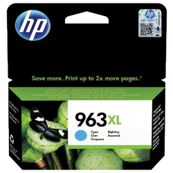 Картридж струйный HP (3JA27AE) для HP OfficeJet Pro 9010/9013/9020/9023, 963Xl, голубой, ресурс 160