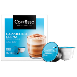 Кофе в капсулах COFFESSO ''Cappuccino Crema'' для кофемашин Dolce Gusto, 8 порций, 102150