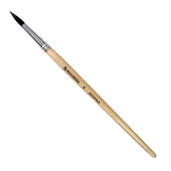 Кисть BRAUBERG, белка, круглая,  5, 200182