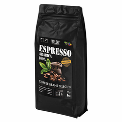 Кофе в зернах WELDAY (ВЭЛДЭЙ) ''ESPRESSO Arabica'' 1 кг, арабика 100%, 623437, УТ000015160