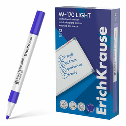 Маркер стираемый для белой доски, СИНИЙ, ERICH KRAUSE ''W-170 Light'', круглый наконечник, 2,5 мм, 635