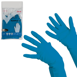 Перчатки VILEDA PROFESSIONAL многоцелевые латексные МНОГОРАЗОВЫЕ х/б напыление, ПРОЧНЫЕ, размер XL (