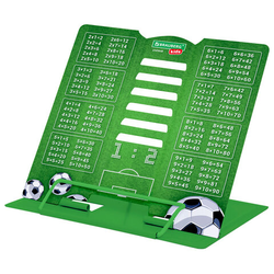 Подставка для книг и учебников BRAUBERG KIDS mini ''Football'' с таблицей умножения, регулируемый угол
