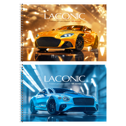 Альбом для рисования 48л., А4, на гребне BG ''Laconic'', выб. лак АР4гр48_вл 08650