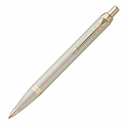 Ручка шариковая PARKER ''IM Professionals Monochrome Champagne'', корпус шампань, сталь, синяя, 217295