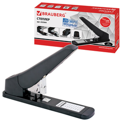 Степлер МОЩНЫЙ 24/6-23/24 BRAUBERG ''Heavy duty MX'', до 200 листов, черный, 222564