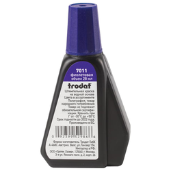 Краска штемпельная TRODAT 7011, фиолетовая, 28 мл, на водной основе, 52986/218706