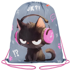 Мешок для обуви ПИФАГОР, 1 отделение, 42х34 см, ''Ruffled kitten'', 274631