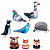 Игрушка мягкая ''ЖИВОТНЫЙ МИР'', ассорти, высота 16-23 см, FANCY, PRIBO1