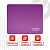 Коврик для мыши SONNEN ''PURPLE'', резина + ткань, 220х180х3 мм, 513307