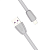 Кабель силиконовый USB  Lightning 8 pin, 1 м, VIXION PRO VX-12i, для зарядки и передачи данных, сер