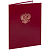 Папка адресная бумвинил бордовый, ''Герб России'', формат А4, STAFF, 122741