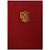 Папка адресная с российским орлом OfficeSpace, А4, балакрон, красный, инд. упаковка APbk_401 / 16024