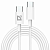 Кабель USB Type-C-Type-C, 30 Вт, белый, 2 м, DEFENDER F182, 87537