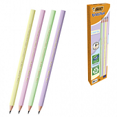 Карандаш чернографитный BIC, 1 шт., ''Evolution Pastel'', HB, без ластика, корпус ассорти, 518307