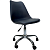 Кресло стул BRABIX ''Eames MG-310 CH'', хром, пластик черный, экокожа черная, 532925