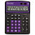 Калькулятор настольный BRAUBERG EXTRA COLOR-12-BKPR (206x155 мм),12 разрядов, двойное питание, ЧЕРНО