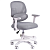 Кресло детское с подставкой для ног BRABIX KIDS ''MG-220'', сетка/ткань TW, серое, 533315