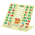 Подставка для книг BRAUBERG KIDS mini, ''Animals'', с алфавитом, регулируемый угол наклона, металличес