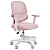 Кресло детское с подставкой для ног BRABIX KIDS ''MG-220'', сетка/ткань TW, розовое, 533314