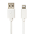 Кабель USB2.0  Lightning, 1 м, SONNEN, медь, для передачи данных и зарядки, белый, 513559