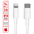 Кабель USB Type-C-Lightning с поддержкой быстрой зарядки, белый, 1 м, SONNEN, медный, 513612