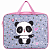 Папка на молнии с ручками BRAUBERG А4, 1 отделение, полиэстер, 80 мм, ''Funny panda'', 271127