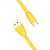 Кабель силиконовый USB  Type-C, 1 м, VIXION PRO VX-12c, для зарядки и передачи данных, желтый, 0303