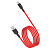Кабель USB  Type-C, 1 м, VIXION PRO VX-07c, для зарядки и передачи данных, красный, 01239, БП-00000
