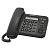 Телефон PANASONIC KX-TS2356RUB, черный, память 50 номеров, АОН, ЖК-дисплей с часами, тональный / имп